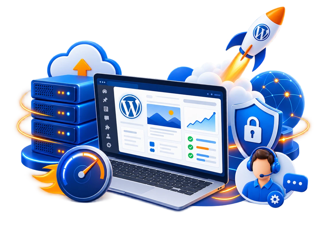 WordPress Hosting hız, güvenlik ve yönetim desteği